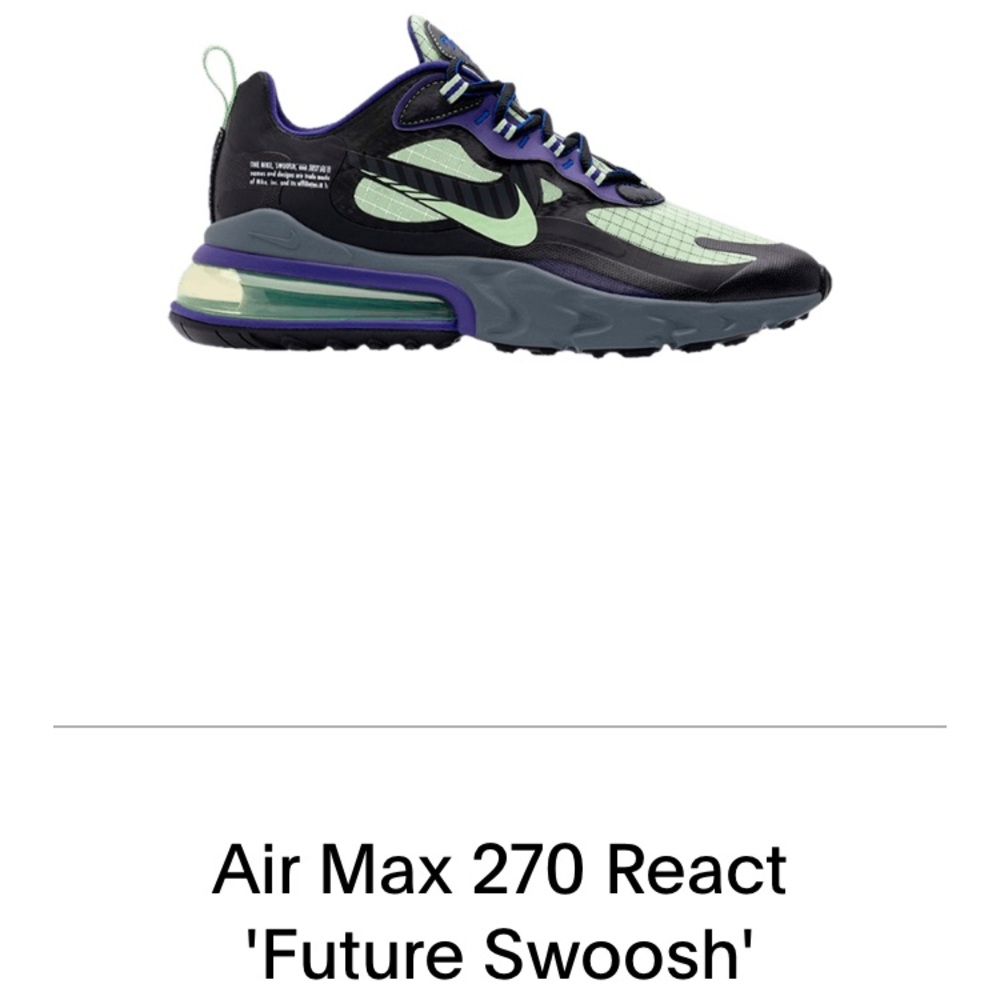 Air max 270 react `future swoosh’